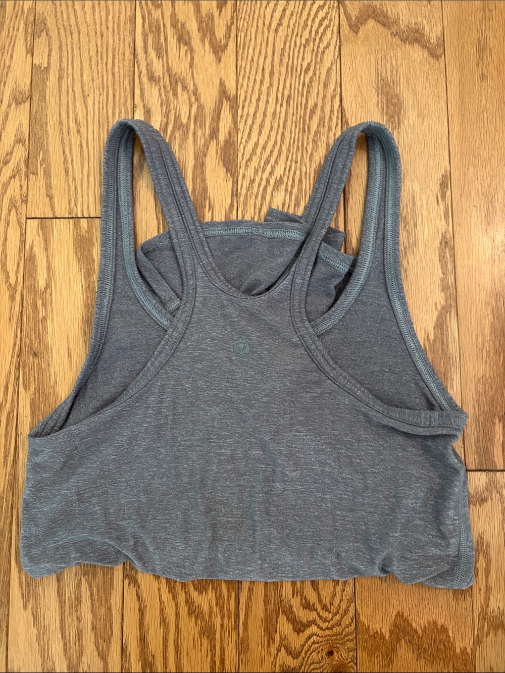Lululemon Gray Knot-Front Racerback Tank - Picture 2 of 2